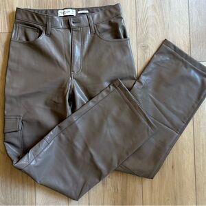 Men's Brown Leather Pants